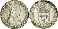 France Ecu Coin, Louis XIV, Écu à la mèche longue, Paris -
