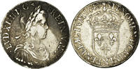 France Ecu Coin, Louis XIV, Écu à la mèche longue, Montpellier -