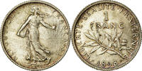 France Franc Coin, Semeuse, Paris, Silver, KM:844.1 -