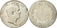 France 5 Francs Coin, Louis-Philippe, Lyon, Sans le I, Silver -