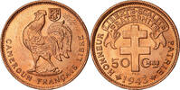 Cameroon 50 Centimes Coin, Pretoria, Bronze, KM:6 -