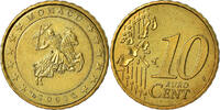 Monaco 10 Euro Cent Brass, KM:170 -
