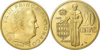 Monaco 20 Centimes Coin, Rainier III, Paris, ESSAI -