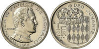 Monaco 1/2 Franc Coin, Rainier III, Paris, ESSAI, Nickel, KM:E52 -