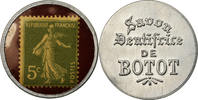 France 5 Centimes Coin, Savon Dentifrice de Botot, Timbre-Monnaie -