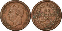 Monaco Decime Coin, Honore V, Copper, KM:97.1 -