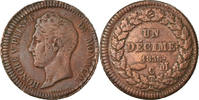 Monaco Decime Coin, Honore V, Copper, KM:97.1 -