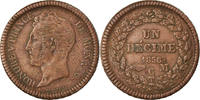 Monaco Decime Coin, Honore V, Copper, KM:97.1 -