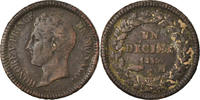 Monaco Decime Coin, Honore V, Copper, KM:97.1 -