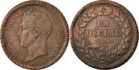 Monaco Decime Coin, Honore V, Copper, KM:97.1 -