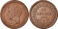 Monaco Decime Coin, Honore V, Copper, KM:97.1 -