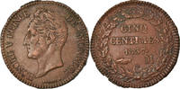 Monaco 5 Centimes, Cinq Coin, Honore V, Copper -