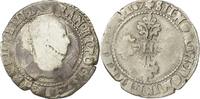 France Demi Franc Coin, Henri III, Angers, Silver -