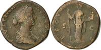 Sestertius Coin, Faustina II, Rome, Copper, RIC:1638 -