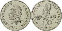 New Hebrides 10 Francs Coin, Paris, Nickel, KM:E2 -