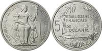 FRENCH OCEANIA 5 Francs Coin, Paris, Aluminum, KM:E10 -