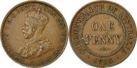 Australia Penny Coin, George V, London, Bronze, KM:23 -
