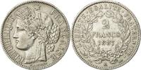 France 2 Francs Coin, Cérès, Paris, Silver, KM:817.1 -