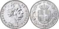 Italy 5 Lire Umberto I, Rome, Silver, KM:20 -