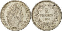 France 2 Francs Coin, Louis-Philippe, Rouen, Silver -