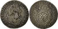 France 1/2 Ecu Coin, Louis XIV, 1/2 Écu aux palmes, Rennes -