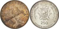 Guinea 250 Francs Coin, Silver, KM 21 -