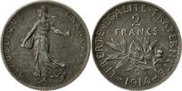 France 2 Francs Coin, Semeuse, Castelsarrasin, Silver -