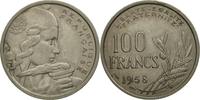 France 100 Francs Coin, Cochet, Copper-nickel, KM:919.1 -