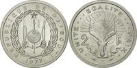 Djibouti 2 Francs Coin, Paris, ESSAI, Aluminum, KM:E2 -