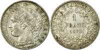 France Franc Coin, Cérès, Paris, Silver, KM:822.1 -