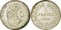 France 5 Francs Coin, Louis-Philippe, Strasbourg, Silver -