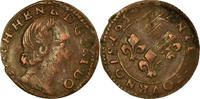 France Denier Tournois Coin, ORANGE, Guillaume-Henri, Orange -
