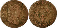 France Denier Tournois Coin, DOMBES, Gaston d'Orléans, Trévoux -