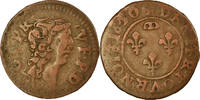 France Denier Tournois Coin, DOMBES, Gaston d'Orléans, Trévoux -