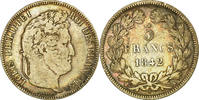 France 5 Francs Coin, Louis-Philippe, Bordeaux, Silver -