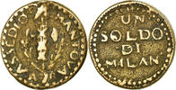 ITALIAN STATES Soldo Coin, MANTUA, Siège de Mantoue, Copper -