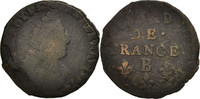 France Liard Coin, Louis XIV, Liard de France au buste âgé, troisième type -