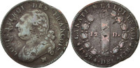 France 12 Deniers Coin, 12 deniers françois, Marseille -