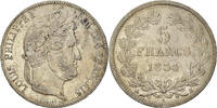 France 5 Francs Coin, Louis-Philippe, Rouen, Silver -