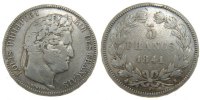 France 5 Francs Coin, Louis-Philippe, Bordeaux, Silver -