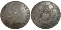 France 5 Francs Coin, Napoleon III, Napoléon III, Paris -