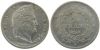 France 1/4 Franc Coin, Louis-Philippe, Lille, Silver -