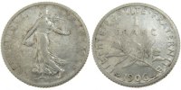 France Franc Coin, Semeuse, Silver, Gadoury:467 -