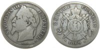 France 2 Francs Coin, Napoleon III, Napoléon III, Strasbourg -