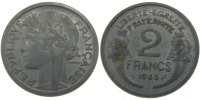 France 2 Francs Coin, Morlon, Castelsarrasin, Aluminum -