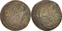 Spain Dinero Coin, CATALONIA, Louis XIV, Barcelona, Copper -