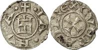 Italy Denarius Coin, Genoa, Billon -