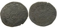 France Douzain aux croissants Coin, Grenoble, Silver -