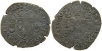 France Douzain aux croissants Coin, Montélimar, Silver -