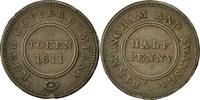 Great Britain Halfpenny Token Coin, Rose Copper Company, Birmingham -